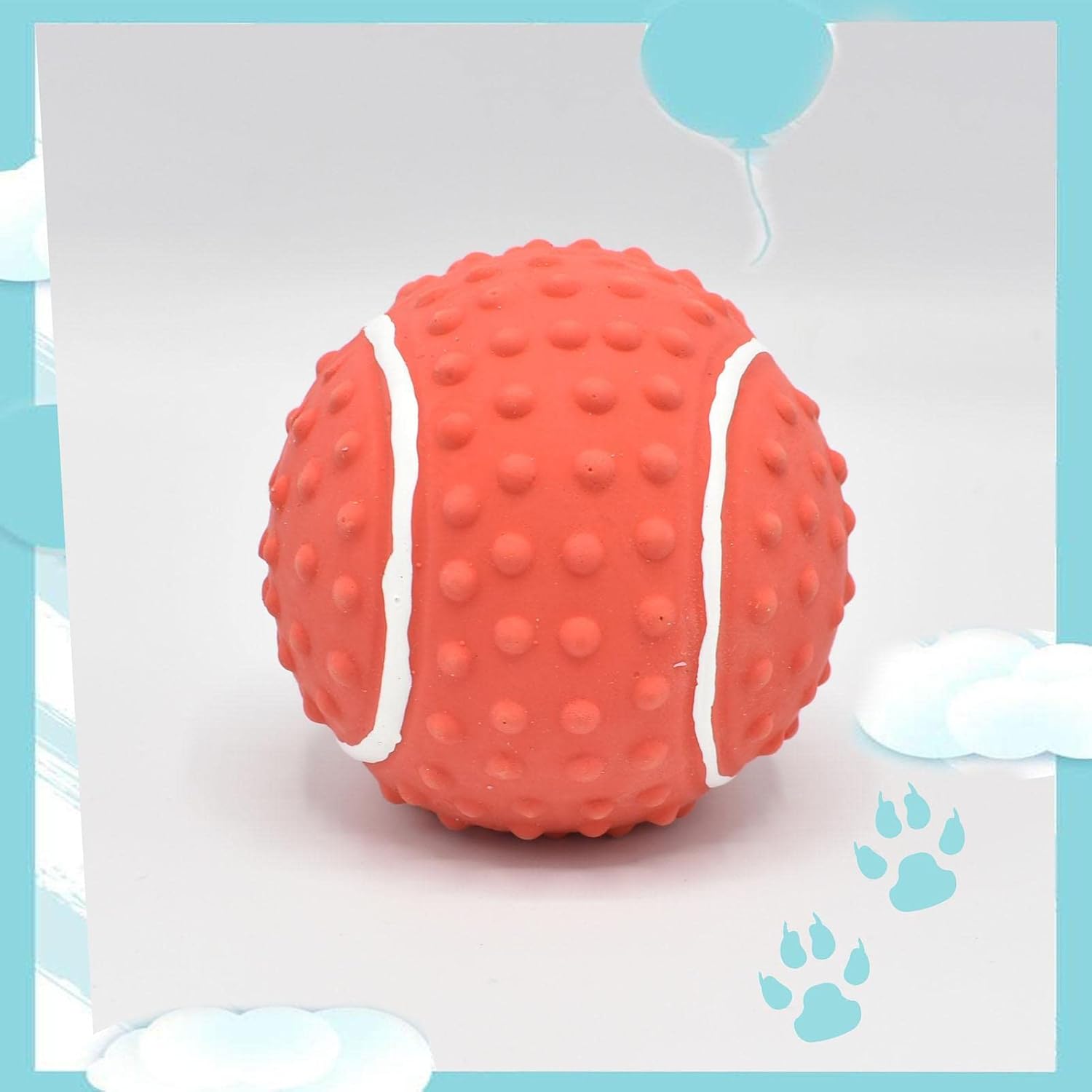 Balle pour Chien - DogBallLatex™ - Baseball Rouge - Carrefour chien