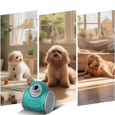 Distributeur de Croquettes pour Chien - BrainChase™ - Turquoise - Carrefour chien