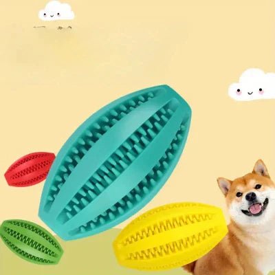 Jouet Interactif pour Chien - ChewBounceBall™ - Bleu Clair - Carrefour chien