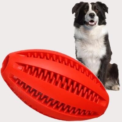 Jouet Interactif pour Chien - ChewBounceBall™ - Rouge - Carrefour chien